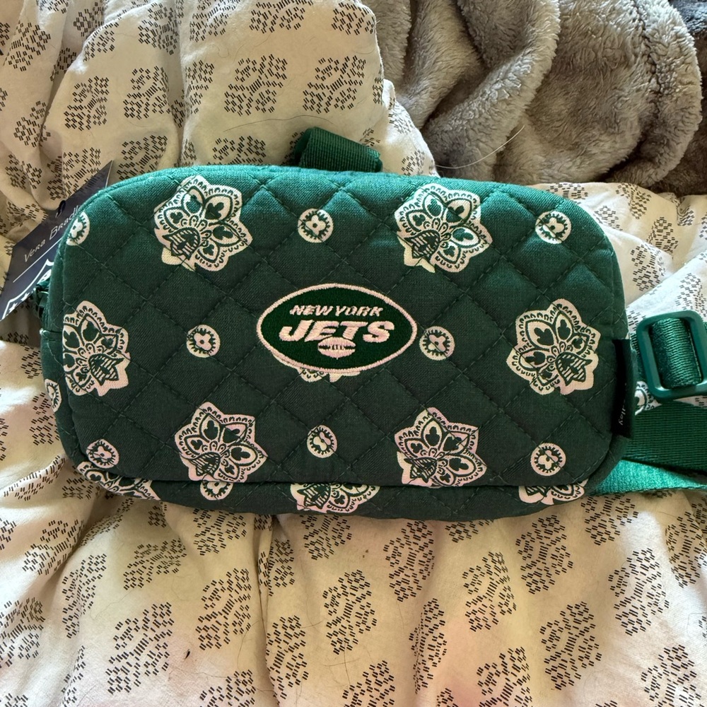New York Jets Quilted Green Waist Bag